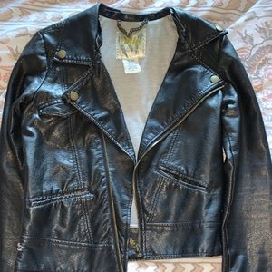Billabong Faux Leather Moto Jacket